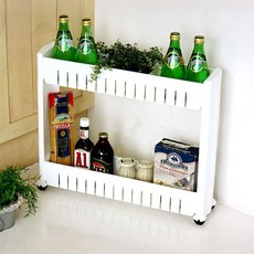 Plus Living 縫隙收納櫃 2層, 白色