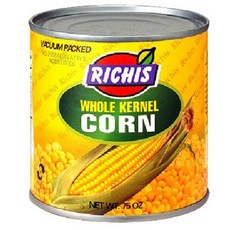 리치스 홀 커넬 스위트 콘 통조림, 2.125kg, 1개