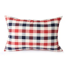 BED&DECO 格紋印花枕頭套