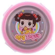 자두키즈 이중 도시락 원형, 안녕자두야, 1개