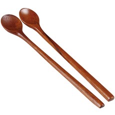 천연옻칠 긴목티스푼 2p, 혼합색상, 1세트