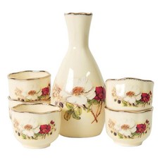Rose Bella Rose Bella 玻璃水瓶 + 燒酒玻璃套組, 1套, 玻璃瓶 1p + 燒酒玻璃 5p