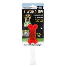 플래쉬 앤 그로우 LED 목줄, 1개