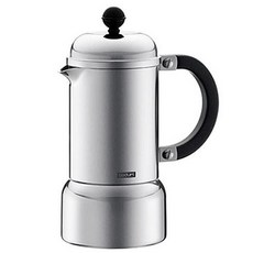 bodum Charm Board濃縮咖啡摩卡壺 3杯款, 銀, 1個