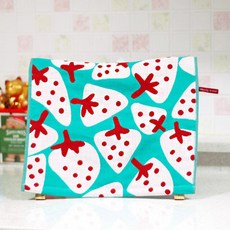 알럽하우스 일러스트 키친타올 딸기, 스카이, 1개