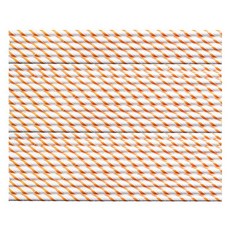 예림 페이퍼스트로우 종이빨대 스트라이프 25P, 오렌지, 3개, 25개입