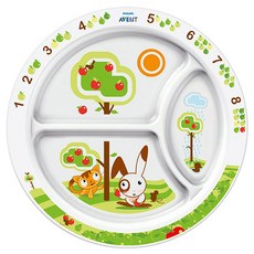 PHILIPS AVENT 新安怡 圖案印花孩童分格餐盤, 混色, 單品