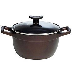 Tefal 特福 IH電磁爐適用Mineral Signature系列雙耳湯鍋+玻璃鍋蓋, 單色, 20cm, 1個