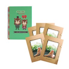 Jmilk 小熊家族產前日記本+紙相框 5入