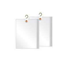 衣架型旅行箱 中型, 2份, 1入, 透明