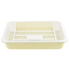 페어프랜즈 사각이중채반, 흰색, 1개