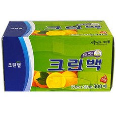 크린랩 뽑아쓰는 위생 크린백 17cm x 25cm, 미니(XS), 300개입, 1개