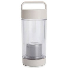 티앤라이프 스마트 에코 티 텀블러 물병, 화이트, 380ml, 1개