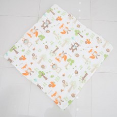 Efrang 印花紗布包巾 橘色