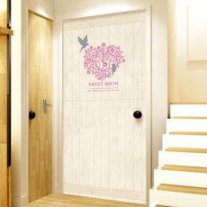 013.甜蜜套房 ver.1, 木質A型_象牙白_粉紅色