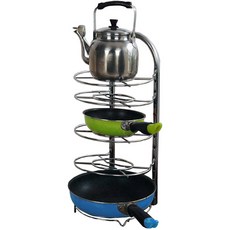 OTTO 5層可調式不鏽鋼平底鍋收納架, 單一顏色, 5段