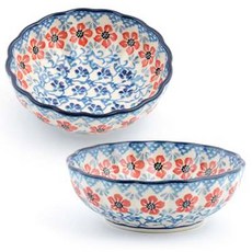 Bunzlau Castle 陶瓷碗 2入, 紅紫色