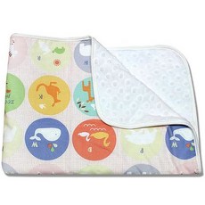 COtton REPUBLIC 孩童棉質印花毯, 動物款(粉色)