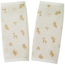 Lohan Mom's Organic 雙面字母圖案口水巾, 混色