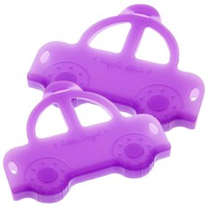 리에또 아기띠 실리콘 치발기 2P, 바이올렛