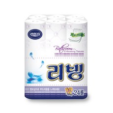 Living SOFT TISSUE 無螢光捲筒衛生紙 2層, 24入, 1個, 50m