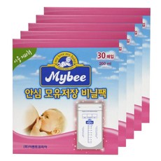 마이비 안심 모유저장 비닐팩, 30개입, 5개