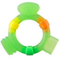 더블하트 유아용 잇몸 치발기, 초록색, 1개