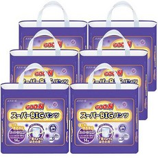 GOO.N 大王 Super Big 褲型紙尿褲 男女通用, 大號(Big), 84張