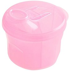 benian 3格旋轉式多用途奶粉盒, 粉色, 1盒