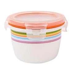 2deco 陶瓷密封食物收納盒, 條紋款, 1個