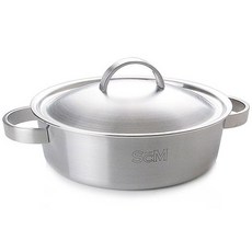 Hanil SCM (scm) Premium Tong Ojung 不銹鋼鍋火鍋 24cm, 24厘米, 銀色