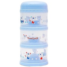 요미락 3단분유케이스, 블루, 1개