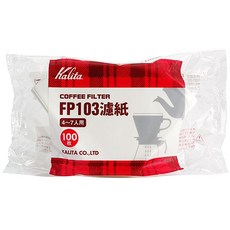 Kalita 濾紙 FP-103, 100入, 1個, 白色
