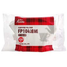 칼리타 필터 FP 104, 100개, 1개, 화이트