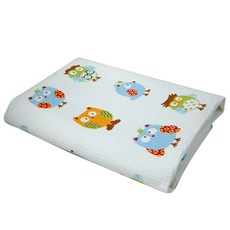 babyan 兒童動物圖案防水床墊 L號, 貓頭鷹款