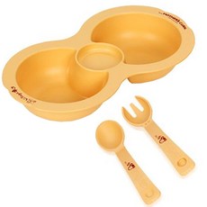 MOTHER'S CORN 孩童餐盤餐具組, 2份