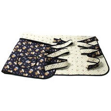 알짜맘 일자형 누빔 포대기, 네이비곰