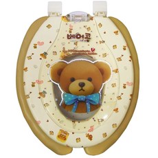 Agard Bear Bean 馬桶蓋（嬰兒用） Option-B. Brown_1TB-1-2, 棕色