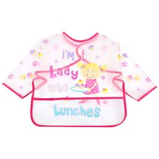 라이언베어 긴팔 이유식 턱받이, EB011, 1개, 1매