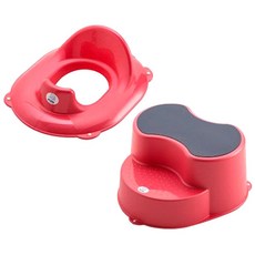 로소베이비 탑라인변기시트 / 디딤대, 썬셋레드