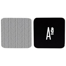 버터샵 AA 코스터 세트, 2개입, 1세트, 혼합 색상