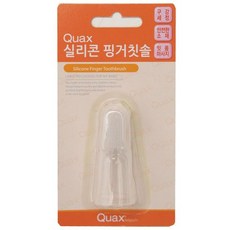 쿠아스 실리콘 핑거 칫솔, 투명, 1개, 1개입