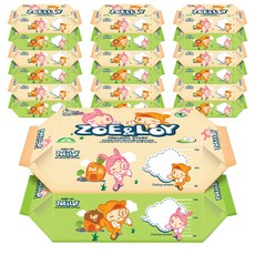 조이로이 위드네이처 프리미엄스토리 유아물티슈 리필형, 20팩, 70매