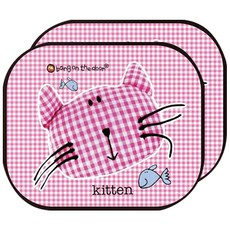 bang on the door 汽車UV膠遮陽板 2入, 貓咪款