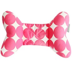 SKAN BEBIS 孩童用頸枕, 粉色 大圓圈款