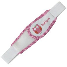 베이비앙 부엉이 캐릭터 기저귀 밴드, 핑크, 1개