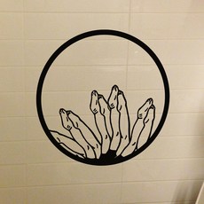 噗通跳水美腿重點貼紙, 白色