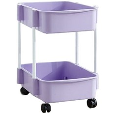 多功能收納推車 2層, 紫色