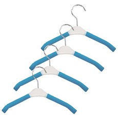 BeBeHook 優質防滑衣架，4 件。, 天空藍, 4入