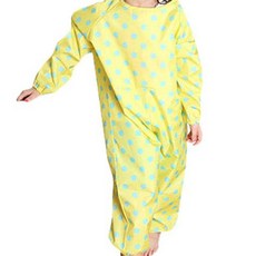 Plie 全身藝術禮服，普通薄荷圓點 M, 黃色的, 1 個